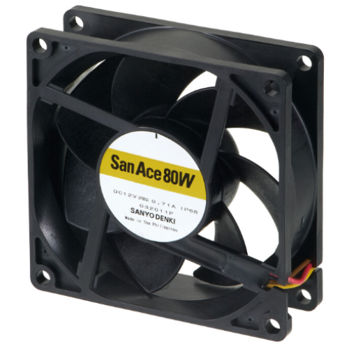 Осевой вентилятор 9WPA0812G4001 серии San Ace 80W от Sanyo Denki 80x80x25