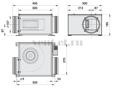 Габаритные размеры Rosenberg Z 160 U