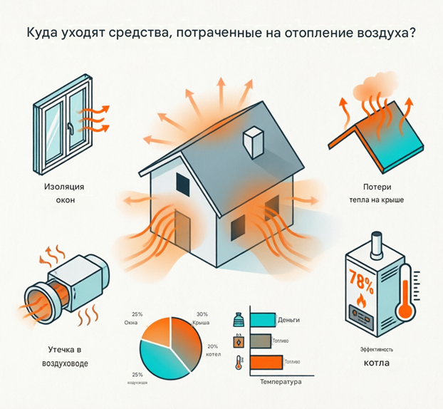 Инфографика про тепловое оборудование